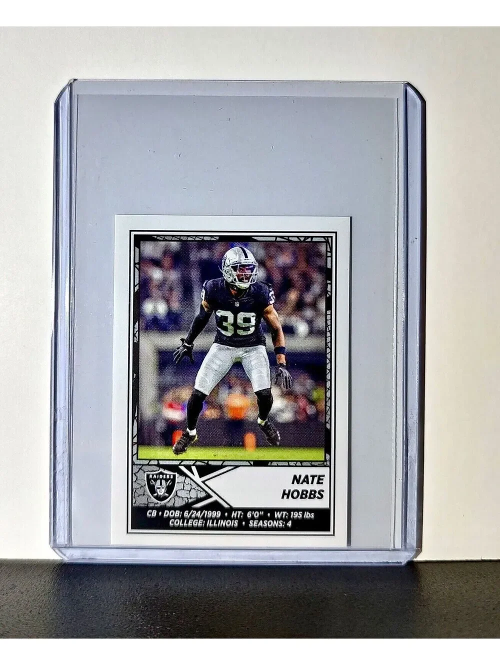 Nate Hobbs 2024 Panini NFL Sticker #278 Las Vegas Raiders